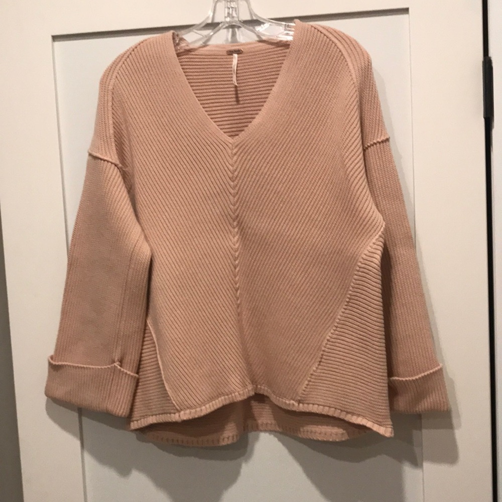 Free People blush color sweater